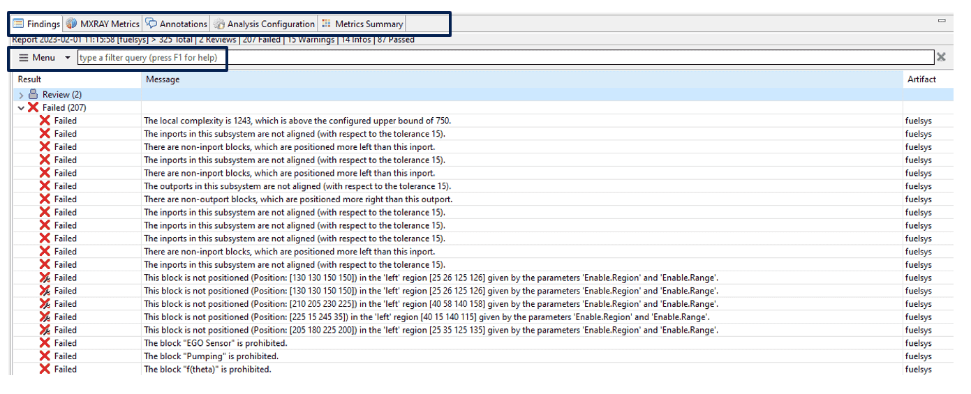 Die Abbildung 6 zeigt die Ergebnisse der MXAM-Konformitätsanalyse.