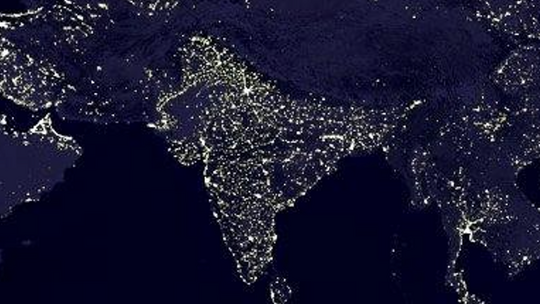 This image is a thumbnail representing the article ESA at NXP Technology Days 2025 in India and shows the Indian continent.