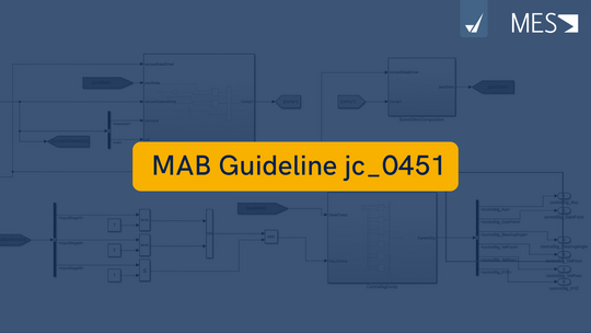 This image is a thumbnail for the video on MAB guideline jc_0451 about avoiding unary minus with unsigned integers in Stateflow.
