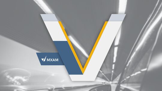 This image describes MXAM in the V-model.