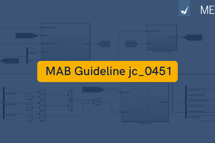 This image is a thumbnail for the video on MAB guideline jc_0451 about avoiding unary minus with unsigned integers in Stateflow.