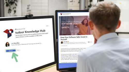 图片：一台笔记本电脑显示了LinkedIn上关于“tudoor知识中心”的新闻快讯。